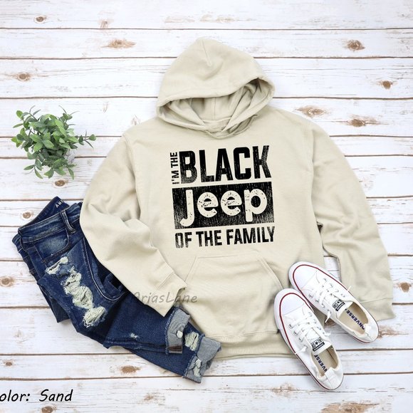 I'm The Black Jeep Of The Family, Jeep Hoodie - Picture 1 of 1